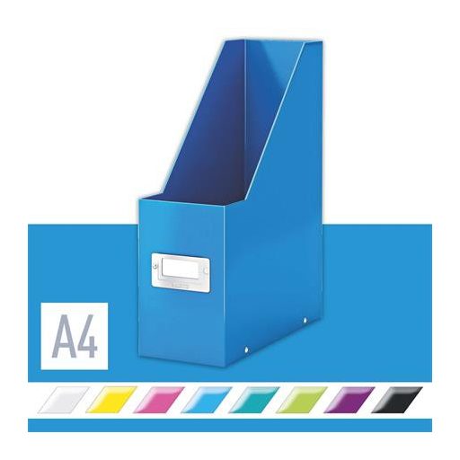 Iratpapucs, PP/karton, 95 mm, LEITZ "Click&Store", kék