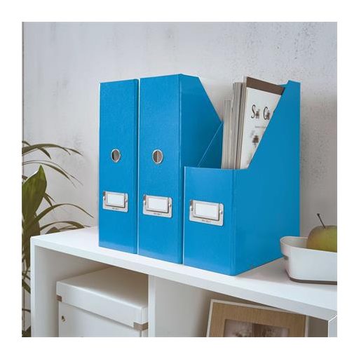 Iratpapucs, PP/karton, 95 mm, LEITZ "Click&Store", kék