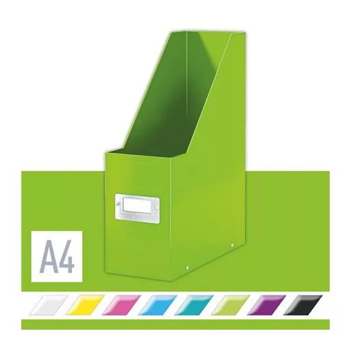 Iratpapucs, PP/karton, 95 mm, LEITZ "Click&Store", zöld