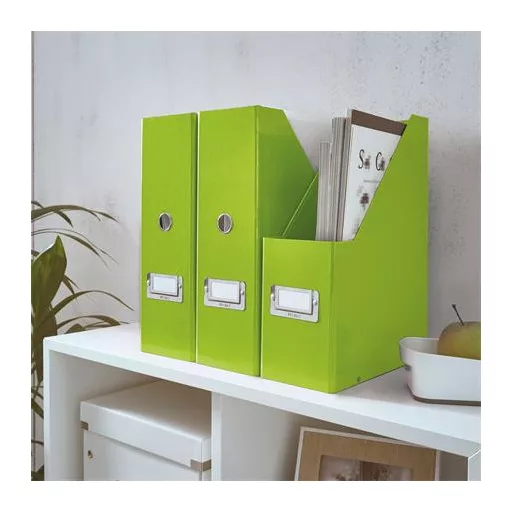Iratpapucs, PP/karton, 95 mm, LEITZ "Click&Store", zöld