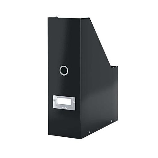 Iratpapucs, PP/karton, 95 mm, LEITZ "Click&Store", fekete