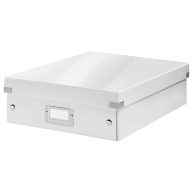   Doboz, rendszerező, M méret, LEITZ "Click&Store", fehér