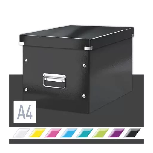 Doboz, L méret, LEITZ "Click&Store", fekete