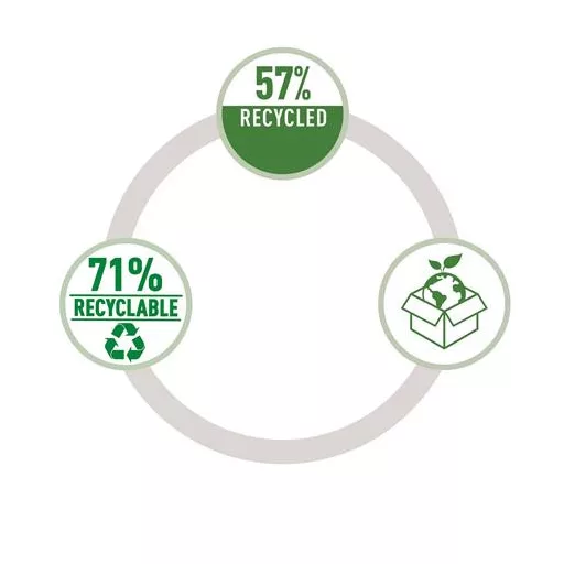 Doboz, szövet borítású, M méret, LEITZ "Fabric", sötétszürke