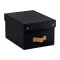 Tárolódoboz, S méret, LEITZ "Puro", fekete