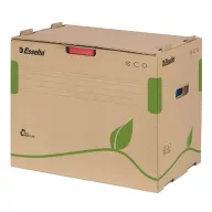   Archiválókonténer, újrahasznosított karton, iratrendezőnek, ESSELTE "Eco", barna