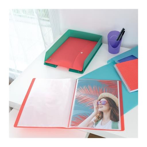 Irattálca, műanyag, ESSELTE "Colour'Breeze", zöld