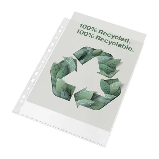 Genotherm, lefűzhető, A4, 70 mikron, narancsos felület, ESSELTE "Recycled"