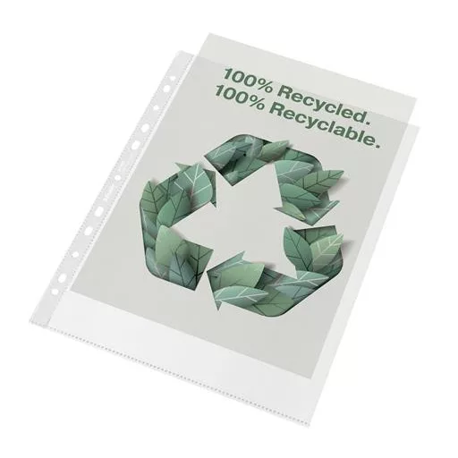 Genotherm, lefűzhető, A4 Maxi, 70 mikron, narancsos felület, ESSELTE "Recycled"