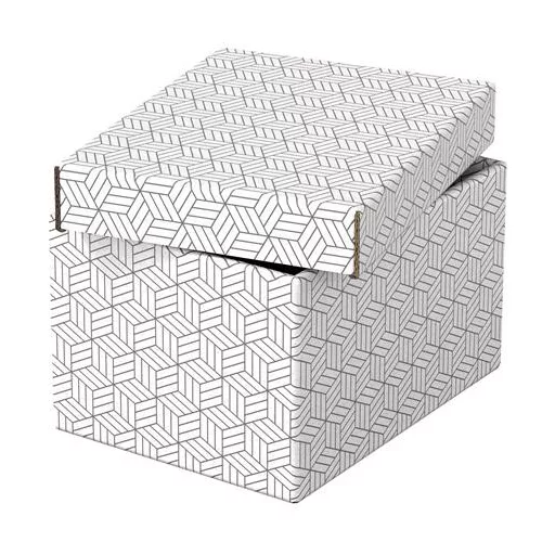 Tárolódoboz, S méret, ESSELTE "Home", fehér