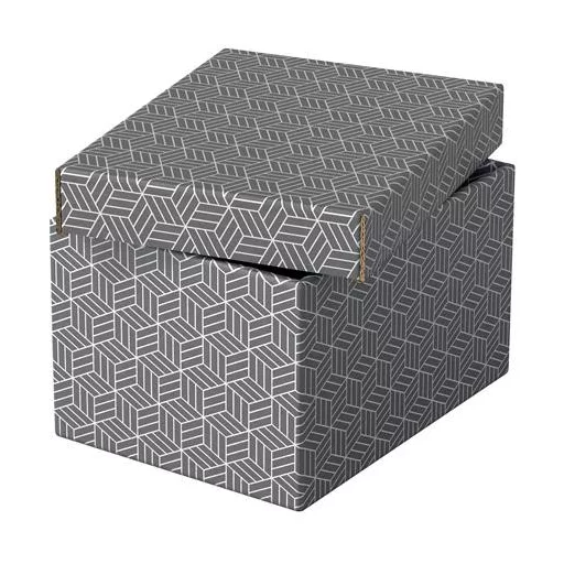 Tárolódoboz, S méret, ESSELTE "Home", szürke