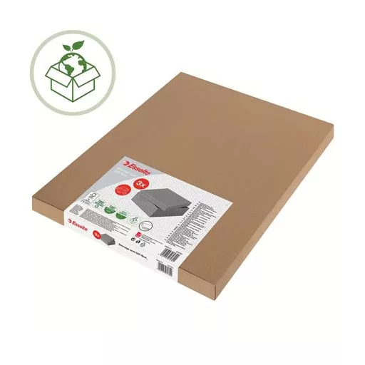 Tárolódoboz, kocka alakú, ESSELTE "Home", szürke