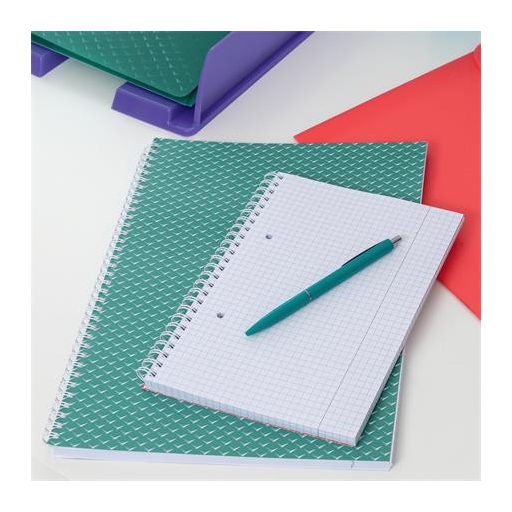 Spirálfüzet, A5, kockás, 80 lap, ESSELTE "Colour'Breeze", kék