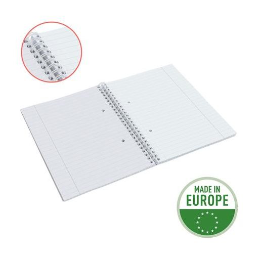 Spirálfüzet, A5, vonalas, 80 lap, ESSELTE "Colour'Breeze", kék