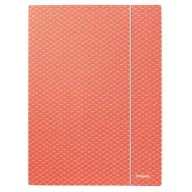   Gumis mappa, karton, A4, ESSELTE "Colour'Breeze", korall