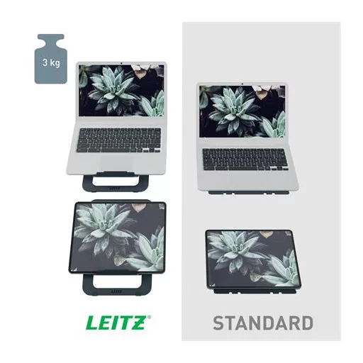 Laptop állvány, összehajtható, LEITZ "Ergo"