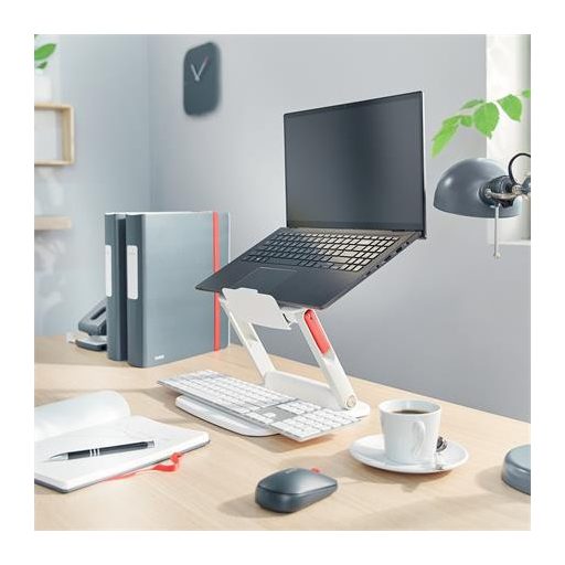 Laptop állvány, állítható, LEITZ "Ergo", fehér