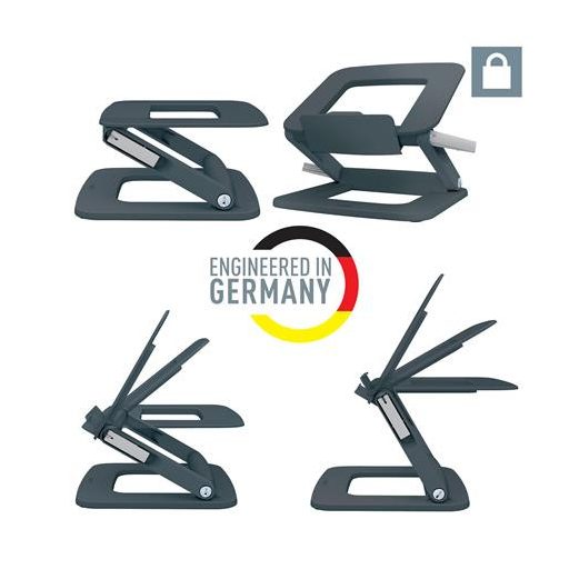 Laptop állvány, állítható, LEITZ "Ergo", szürke