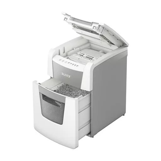 Iratmegsemmisítő, konfetti, 100 lap, LEITZ "IQ AutoFeed SmallOffice 100 P4 Pro"