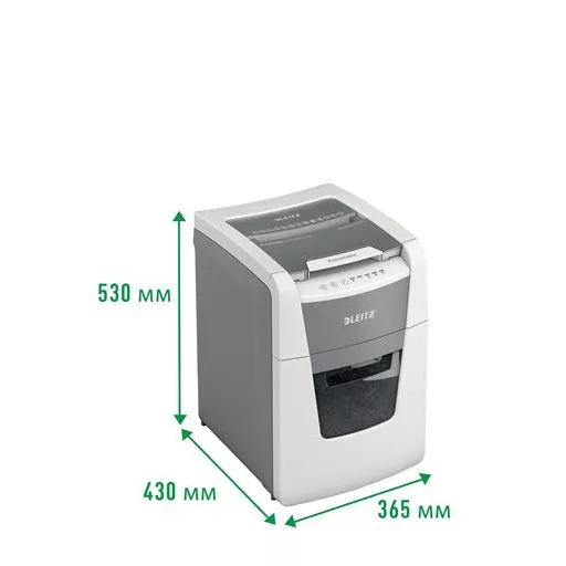 Iratmegsemmisítő, konfetti, 100 lap, LEITZ "IQ AutoFeed SmallOffice 100 P4 Pro"