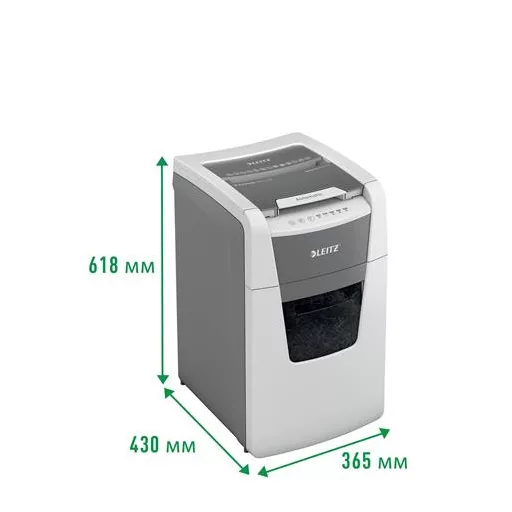 Iratmegsemmisítő, konfetti, 150 lap, LEITZ "IQ AutoFeed Office 150 P4 Pro"