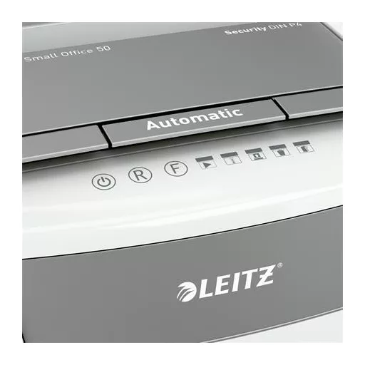 Iratmegsemmisítő, konfetti, 50 lap, LEITZ "IQ AutoFeed SmallOffice 50 P4 Pro"