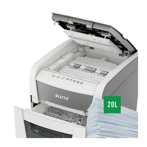 Iratmegsemmisítő, konfetti, 50 lap, LEITZ "IQ AutoFeed SmallOffice 50 P4 Pro"