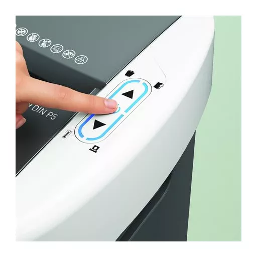 Iratmegsemmisítő, mikrokonfetti, 150 lap, LEITZ "IQ OptiMax Autofeed Home Office 150 P5"
