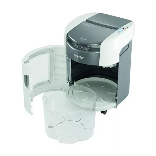 Iratmegsemmisítő, mikrokonfetti, 150 lap, LEITZ "IQ OptiMax Autofeed Home Office 150 P5"