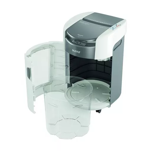 Iratmegsemmisítő, mikrokonfetti, 200 lap, LEITZ "IQ OptiMax Autofeed Small Office 200 P5"
