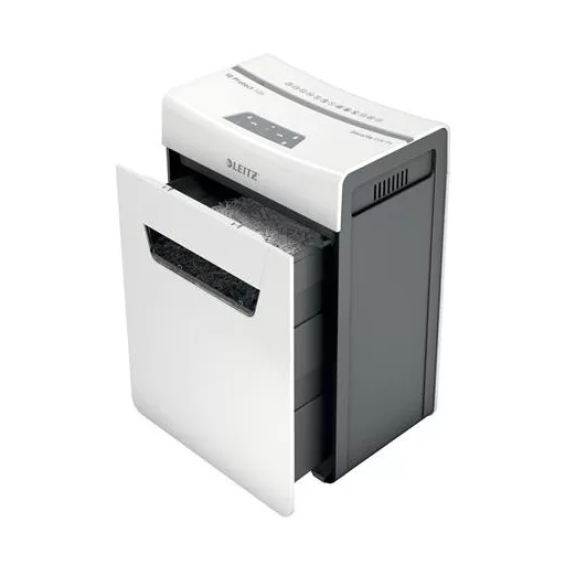 Iratmegsemmisítő, konfetti, 10 lap, LEITZ "IQ Protect 10X"