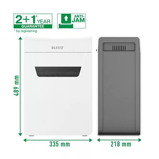 Iratmegsemmisítő, konfetti, 10 lap, LEITZ "IQ Protect 10X"