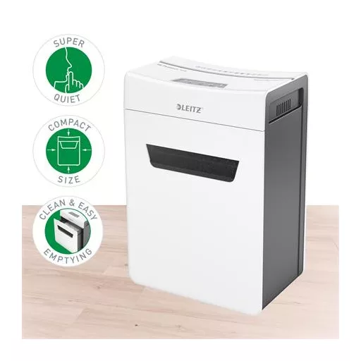 Iratmegsemmisítő, konfetti, 10 lap, LEITZ "IQ Protect 10X"