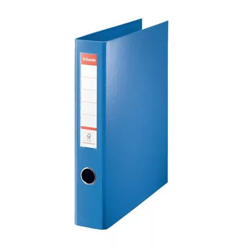 Gyűrűs könyv, 4 gyűrű, D alakú, 60 mm, A4 maxi, PP, ESSELTE "Jumbo Vivida", kék
