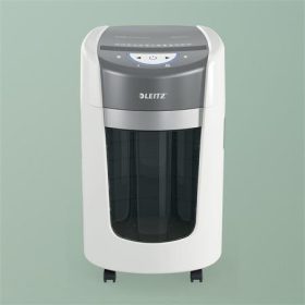   Iratmegsemmisítő, mikrokonfetti, 6 lap, LEITZ "IQ OptiMax Home Office 225 P5"