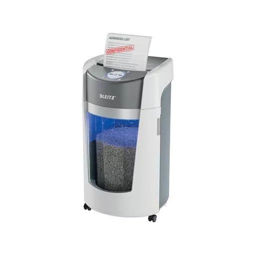 Iratmegsemmisítő, mikrokonfetti, 10 lap, LEITZ "IQ OptiMax P5"
