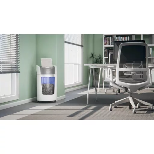 Iratmegsemmisítő, mikrokonfetti, 10 lap, LEITZ "IQ OptiMax P5"