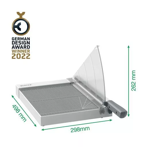 Vágógép, karos, A4, 8 lap, LEITZ "Precision Home A4"