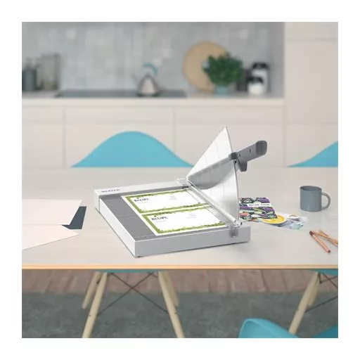 Vágógép, karos, A4, 8 lap, LEITZ "Precision Home A4"