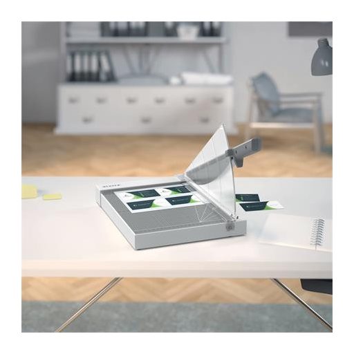 Vágógép, karos, A4, 10 lap, LEITZ "Precision Home Office A4"