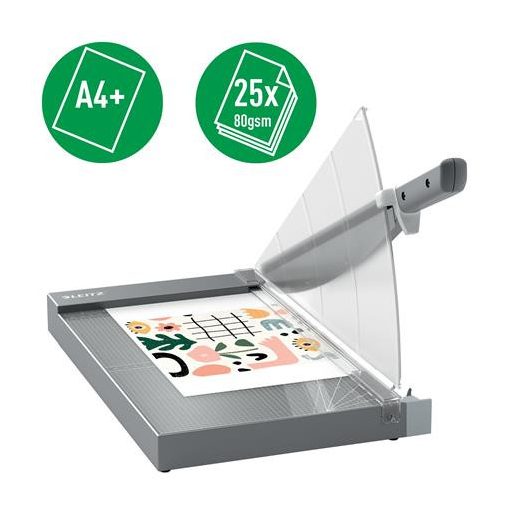 Vágógép, karos, A4+, 25 lap, LEITZ "Precision Office Pro A4+"