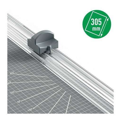 Vágógép, görgős, A4, 8 lap, LEITZ "Precision Home A4"