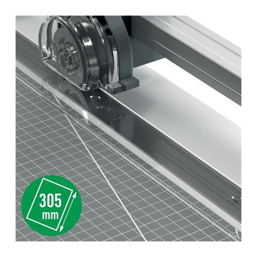 Vágógép, görgős, A4, 10 lap, LEITZ "Precision Home Office A4"