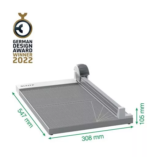 Vágógép, görgős, A3, 15 lap, LEITZ "Precision Office"