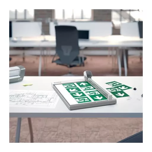 Vágógép, görgős, A3, 15 lap, LEITZ "Precision Office"