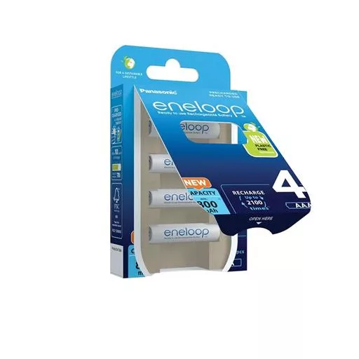 Tölthető elem, AAA mikro, 4x800 mAh Ni-MH, PANASONIC "Eneloop"