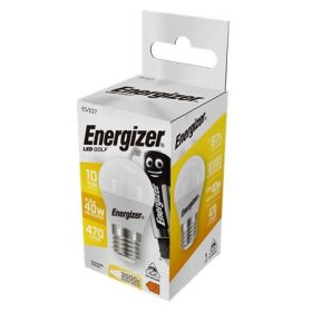  LED izzó, E27, golf gömb, 4,9W (40W), 470lm, 3000K, ENERGIZER