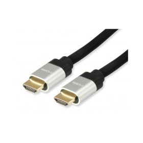   HDMI 2.1 kábel, 8K/60Hz, Ultra High Speed, aranyozott, 2 m, EQUIP