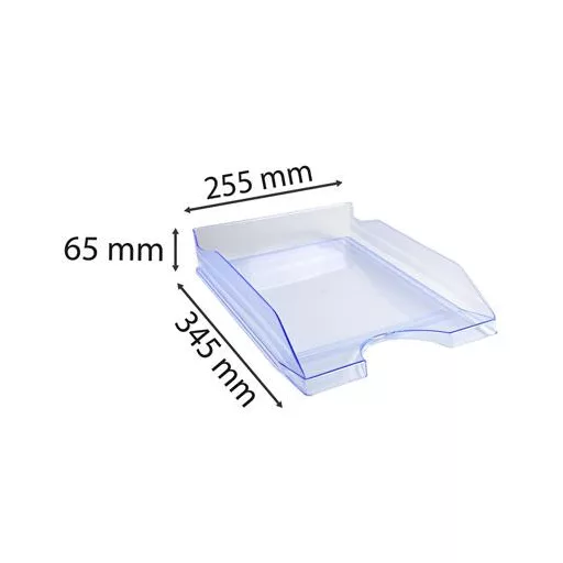 Irattálca, műanyag, A4, EXACOMPTA "Linicolor®", jégkék