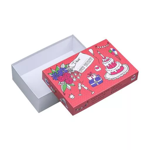 Ajándékdoboz, 24x36x12 cm, EXACOMPTA, születésnap